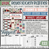 PRINT & SHIP: 2026 Relief Society PRESIDENCY PLANNER (UPDATED)