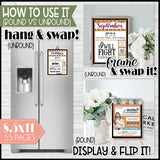 PRINT & SHIP: 2025 {D&C} CFM "FAUX" WEEKLY Bulletin Board Pages JAN-DEC