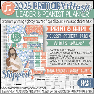 PRINT & SHIP: 2025 Primary Music Leader Planner