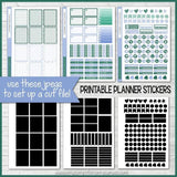 PRINTABLE December Planner Sticker Kit, Made 2 Match Erin Condren Life Planner, ECLP Stickers - Instant Download-My Computer is My Canvas