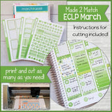 PRINTABLE March Planner Sticker Kit, Made 2 Match Erin Condren Life Planner, ECLP Stickers Green - Instant Download-My Computer is My Canvas