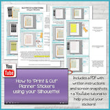 PRINTABLE October Planner Sticker Kit, Made 2 Match Erin Condren Life Planner, ECLP Stickers Brown/Orange - Instant Download-My Computer is My Canvas