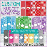 Personalized Nugget Wrappers {CUSTOM - NOT INSTANT DOWNLOAD} PRINTABLE-My Computer is My Canvas