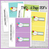 Primary Candy Bar Wrappers {Happy Birthday} PRINTABLE-My Computer is My Canvas