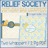 Relief Society Birthday Chocolate Bar Wrapper PRINTABLE-My Computer is My Canvas