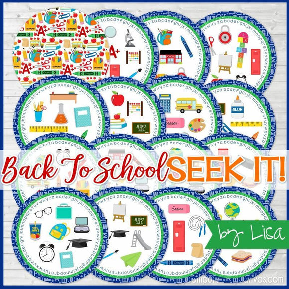 SEEK IT! {Back to School} PRINTABLE Matching Game-My Computer is My Canvas