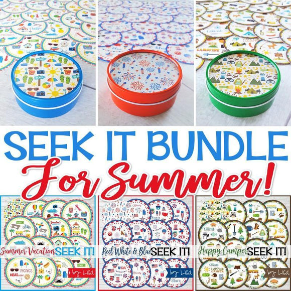 SEEK IT! {Just for SUMMER Bundle} PRINTABLE Matching Game-My Computer is My Canvas