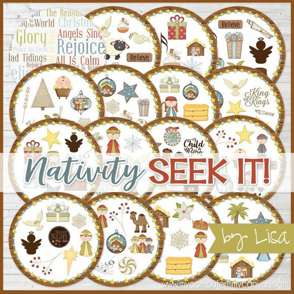 SEEK IT! {Nativity Edition} PRINTABLE Matching Game-My Computer is My Canvas