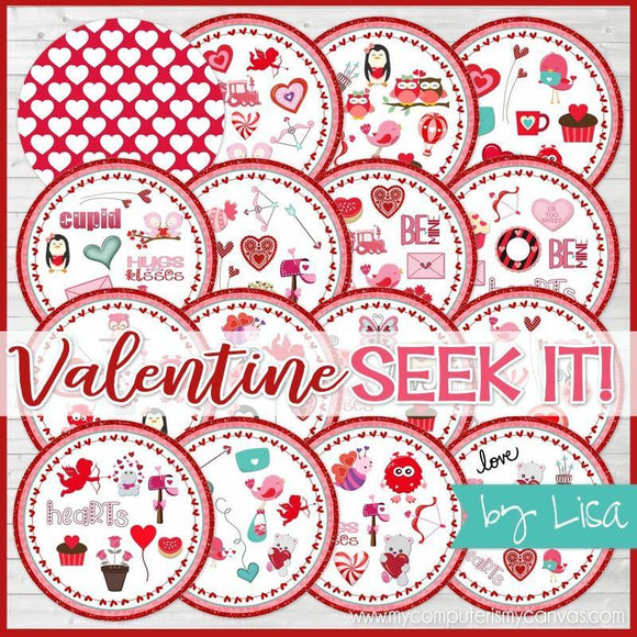 SEEK IT! {Valentine Edition} PRINTABLE Matching Game-My Computer is My Canvas