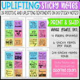 PRINT & SHIP: 24 Sticky Notes - UPLIFTING