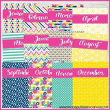 SUN&BLOOM Color Pack {Alternate Covers/Accessories for Planners/Journals} PRINTABLE-My Computer is My Canvas