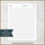 Sabbath Day Journal {FULL SIZE} PRINTABLE-My Computer is My Canvas