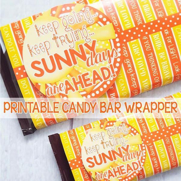 Scatter Sunshine Chocolate Bar Wrapper PRINTABLE-My Computer is My Canvas