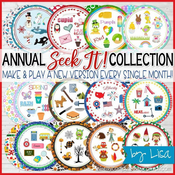 Seek IT! Games {ANNUAL COLLECTION} PRINTABLE-My Computer is My Canvas