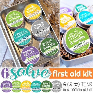 TRAVEL-SIZE "6 SALVE" First Aid Kit