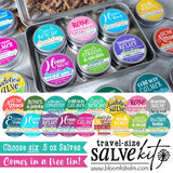 TRAVEL-SIZE Salve Kit (PICK 6 HALF OZ) + FREE Tin!