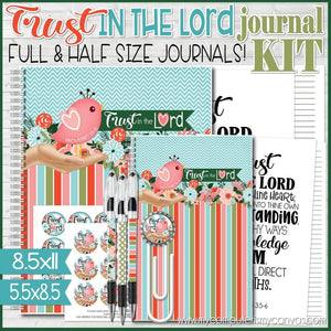 "TRUST in the LORD" Journal & Notebook {HALF & FULL SIZE} PRINTABLE