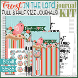 "TRUST in the LORD" Journal & Notebook {HALF & FULL SIZE} PRINTABLE