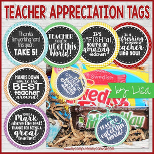 Teacher Appreciation {Gift Tag Kit} PRINTABLE-My Computer is My Canvas