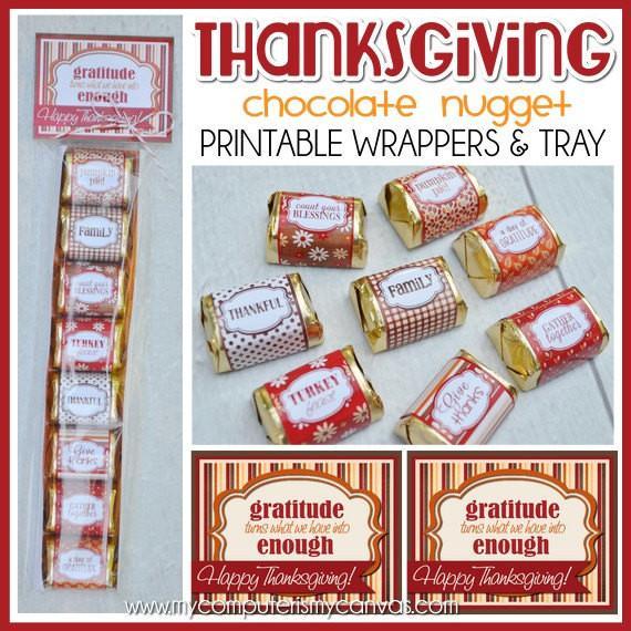 Thanksgiving Nugget Wrappers PRINTABLE-My Computer is My Canvas