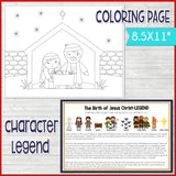 The Birth of Jesus Christ Story Board & Activity Kit {PRINTABLE}