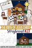 The Birth of Jesus Christ Story Board & Activity Kit {PRINTABLE}