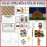The Birth of Jesus Christ Story Board & Activity Kit {PRINTABLE}