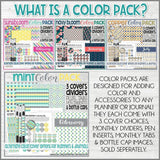 WOOD&FLORAL Color Pack {Alternate Covers/Accessories for Planners/Journals} PRINTABLE
