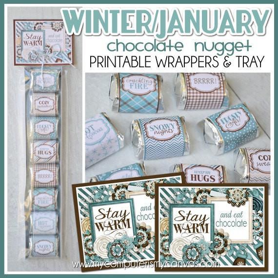 Winter Nugget Wrappers PRINTABLE-My Computer is My Canvas